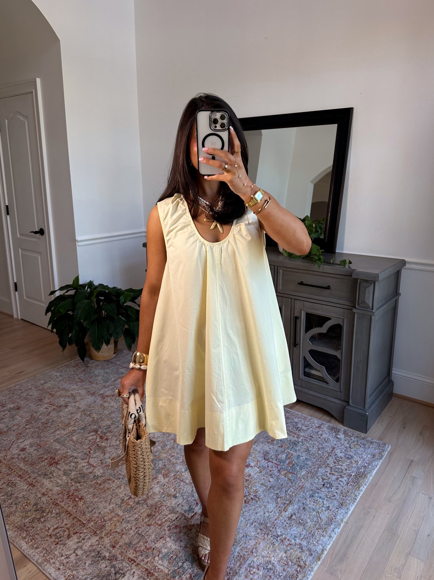 Limone Sorbet Flowy Dress
