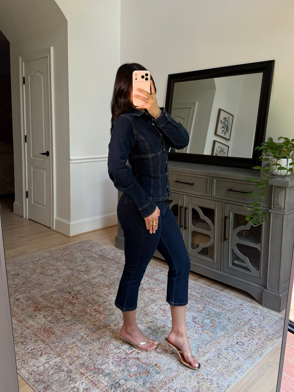 Brooklyn Denim Button-Up Top