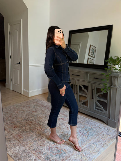 Brooklyn Denim Button-Up Top