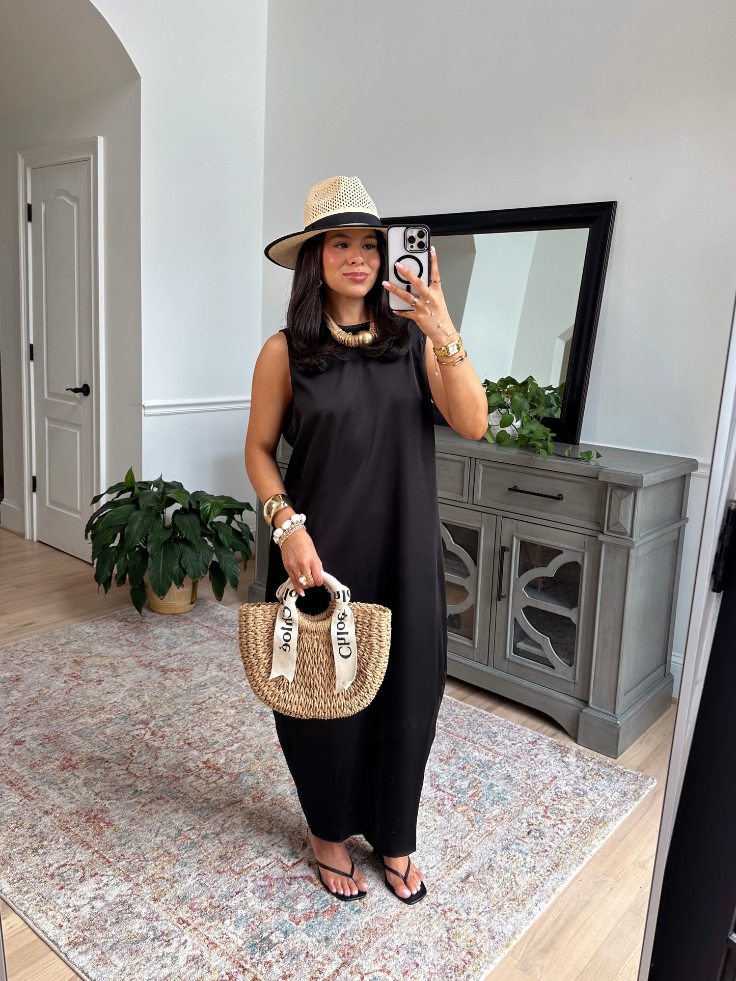 Midnight in Monaco Silk Dress