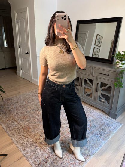 Cynthia Cargo Dark Denim Jeans