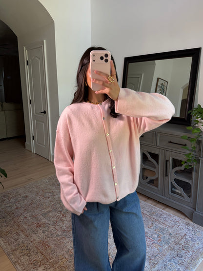 Baby Pink Cardigan