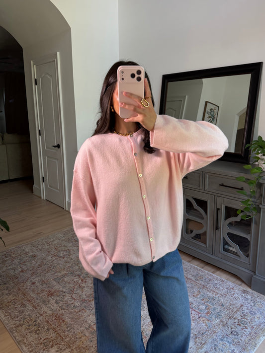 Baby Pink Cardigan