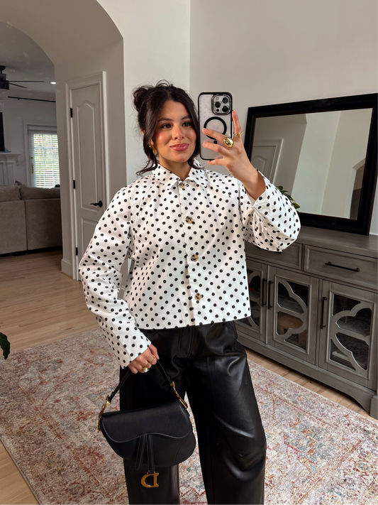 The Juliette Polka Dot Jacket Top