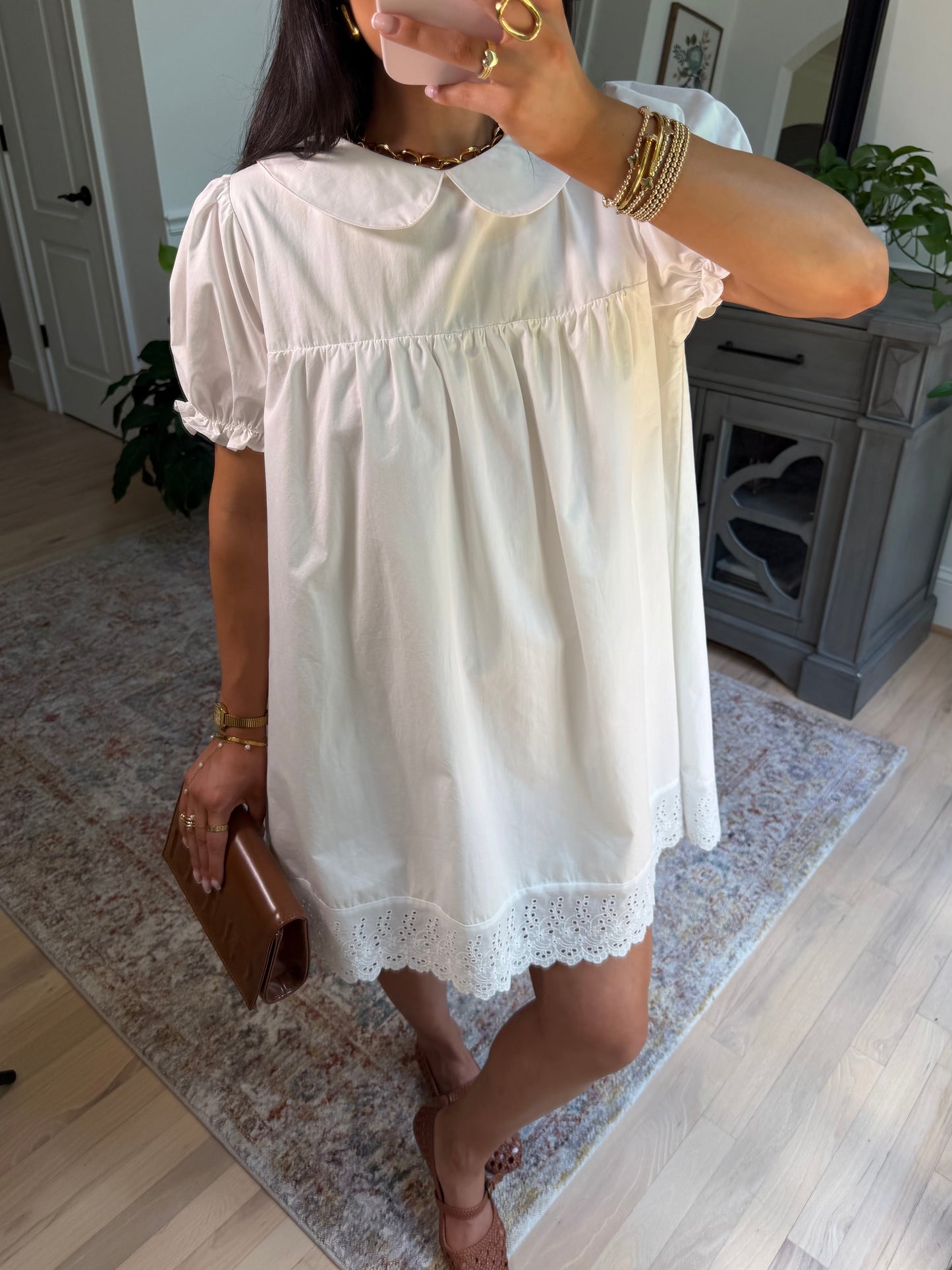 Charming White Babydoll Dress