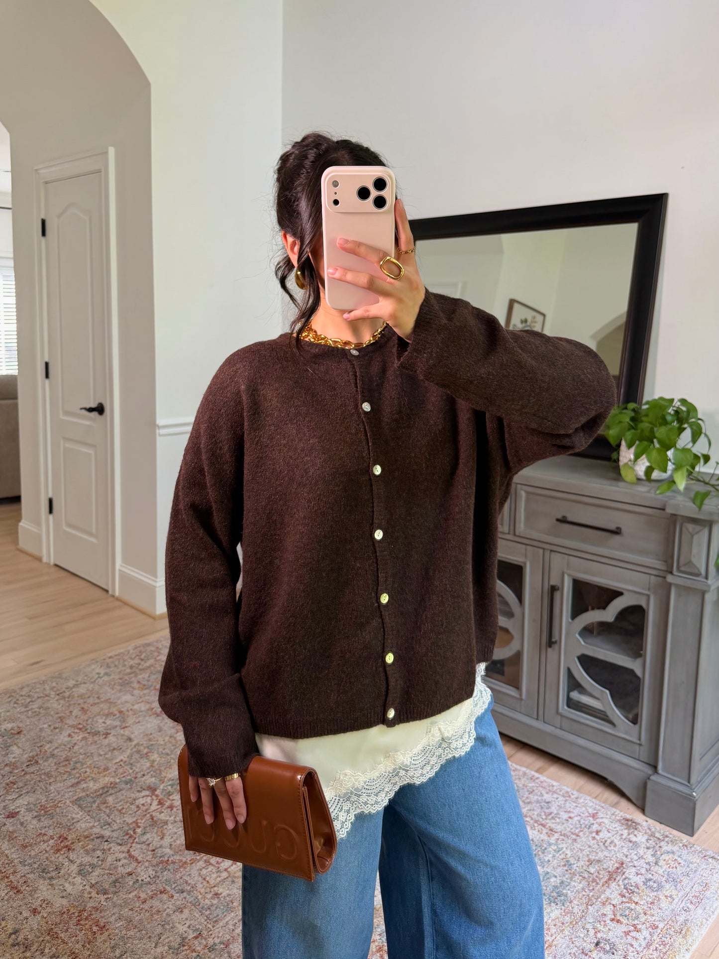Hot Chocolate Brown Cardigan