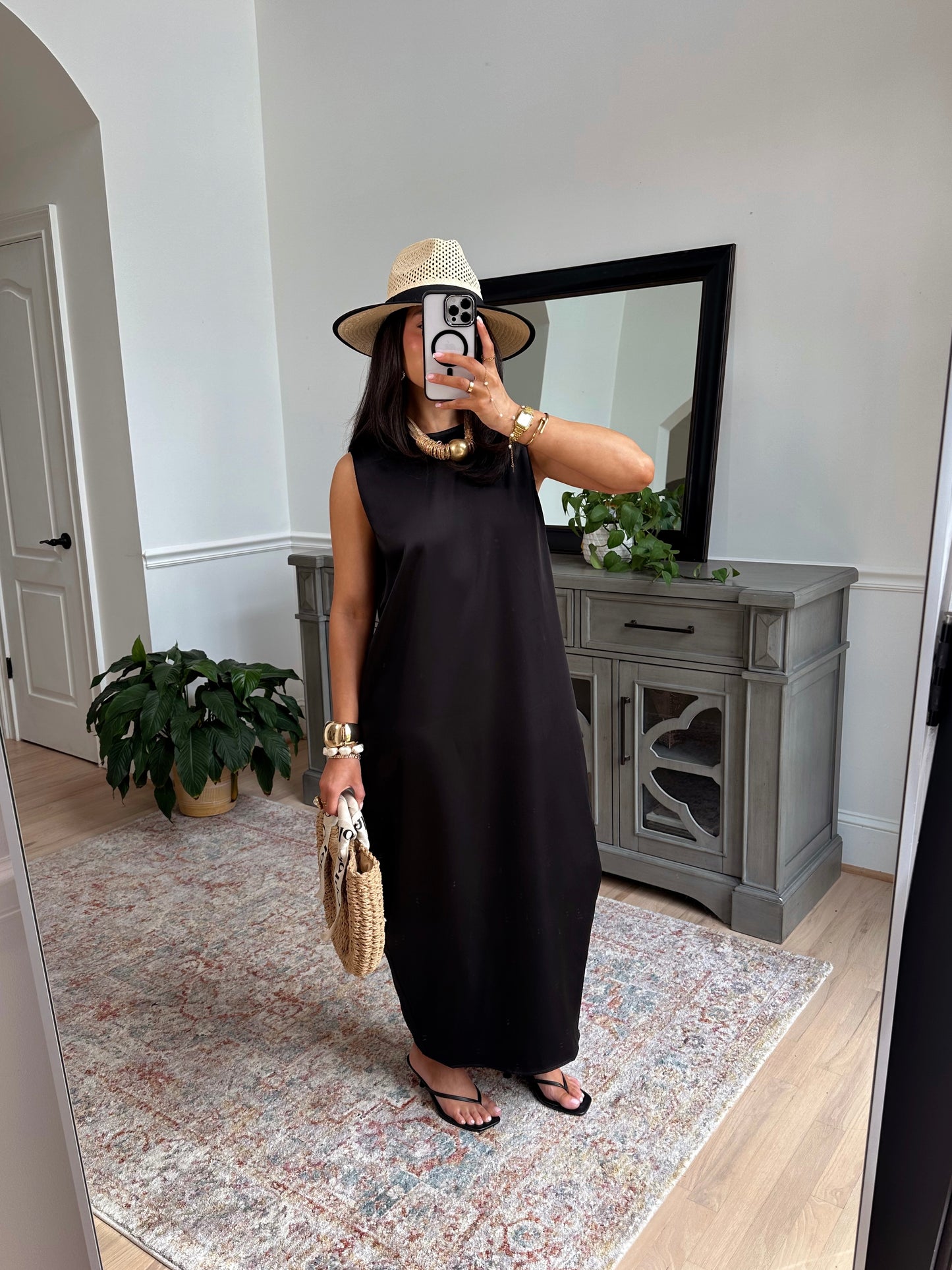 Midnight in Monaco Silk Dress