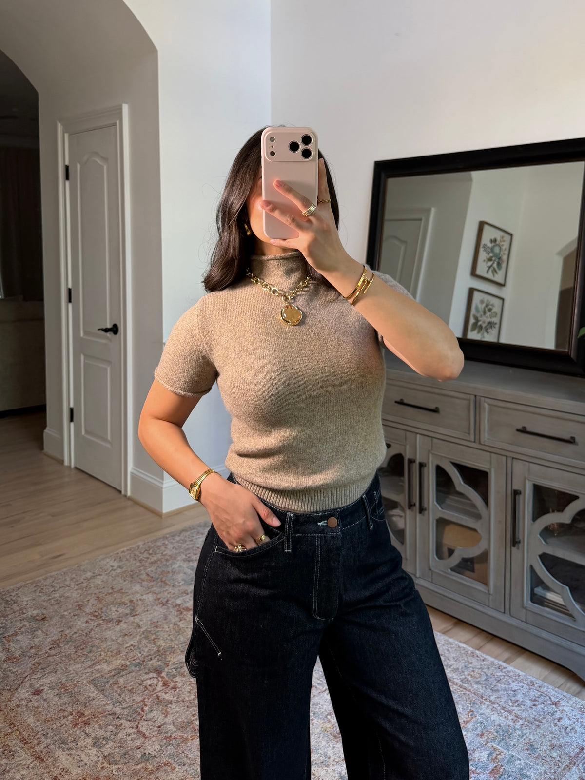 Light Taupe Hour Sweater Top