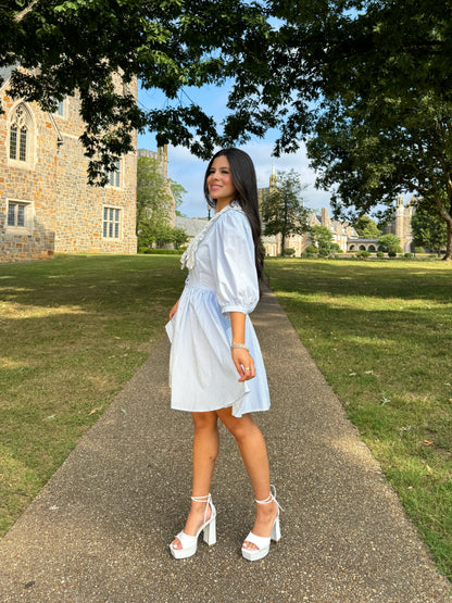 Southern Belle Baby Blue Striped Dress