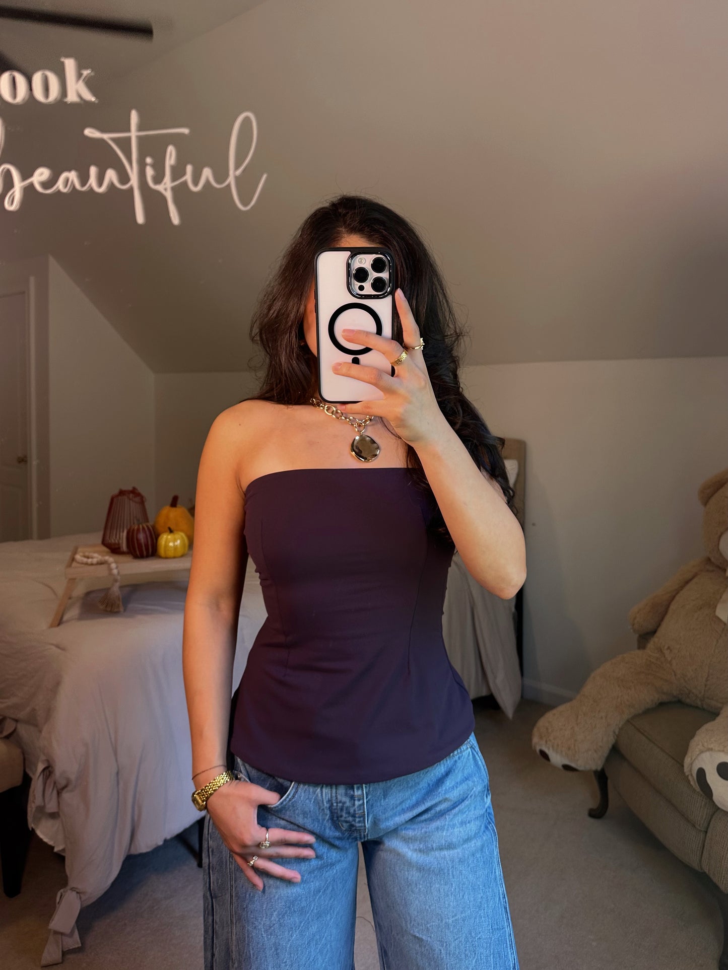 Luxe Plum Tube Top