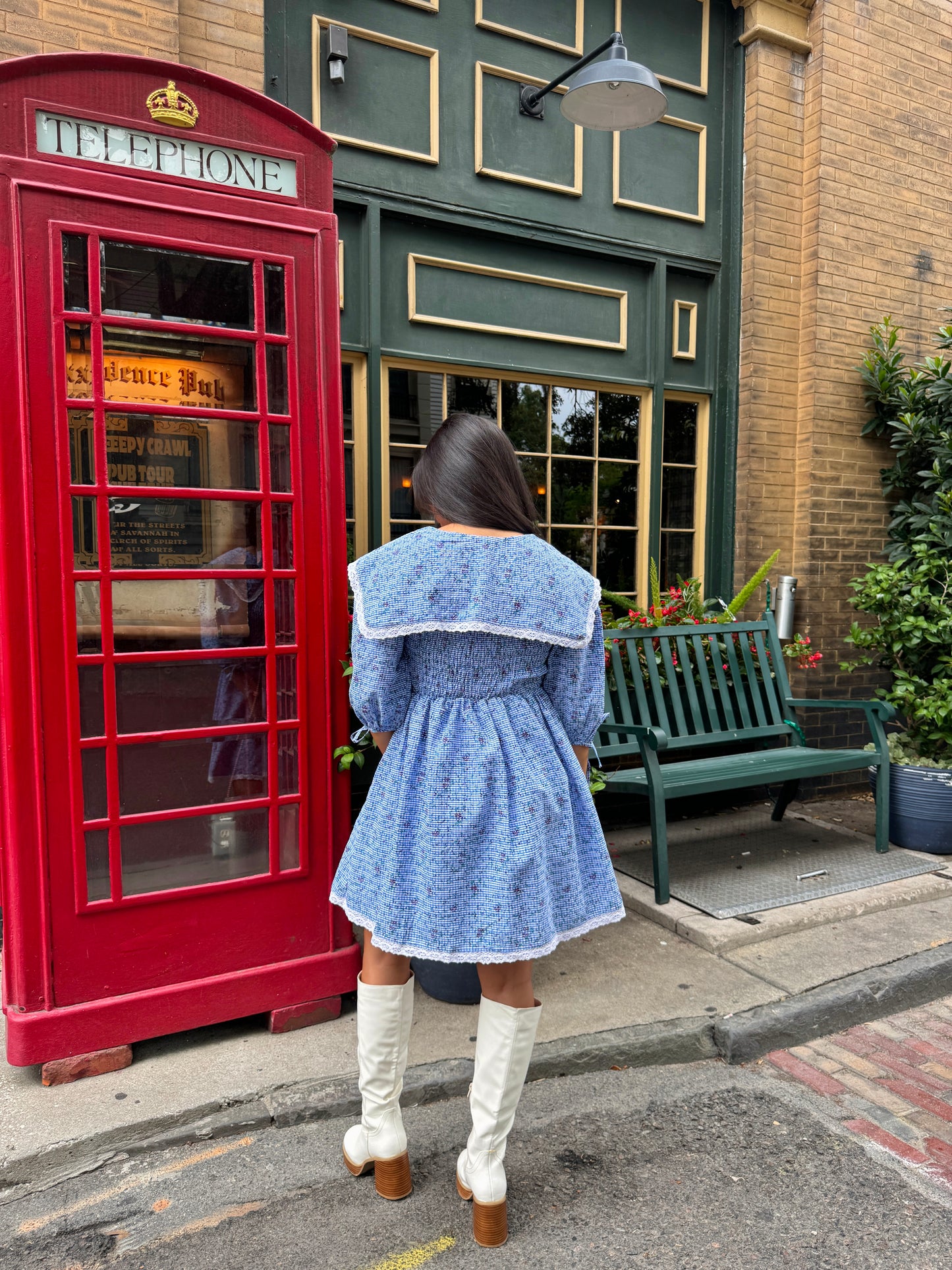 Baby Blue Peter Pan Collared Dress