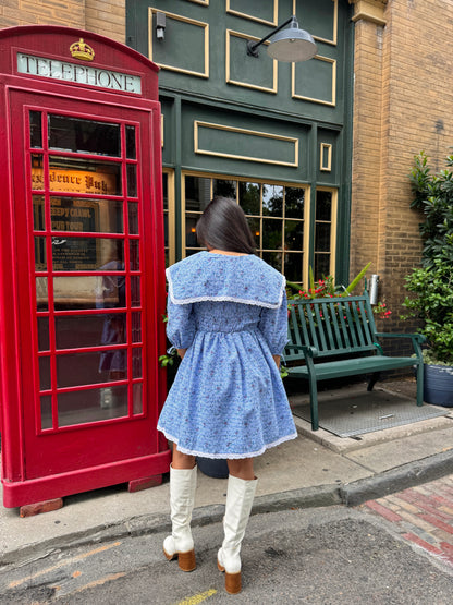 Baby Blue Peter Pan Collared Dress