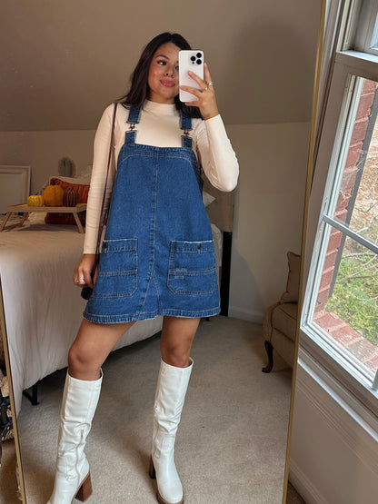 Denim Overall Dress