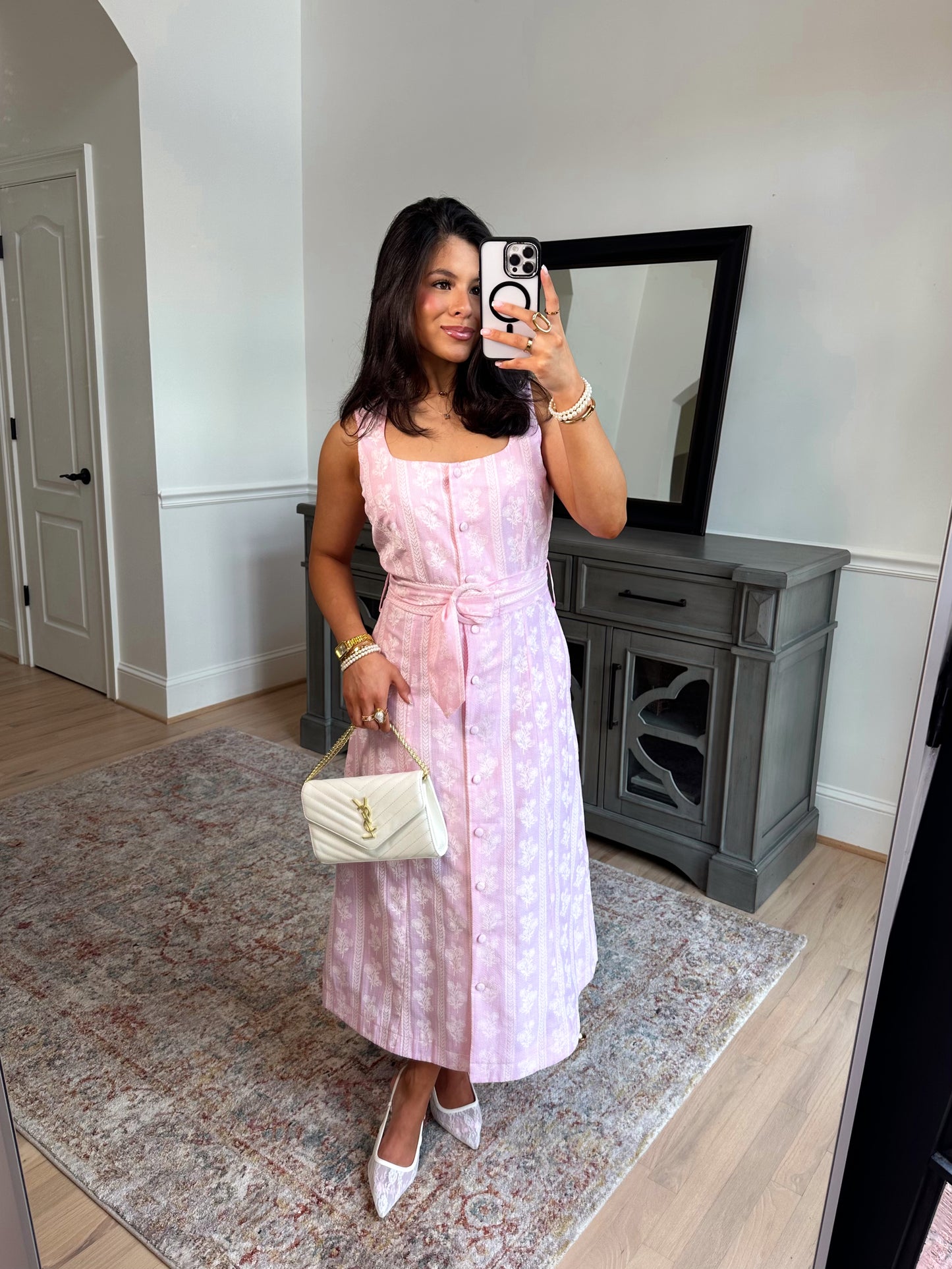 Rosalie Belted Midi Dress