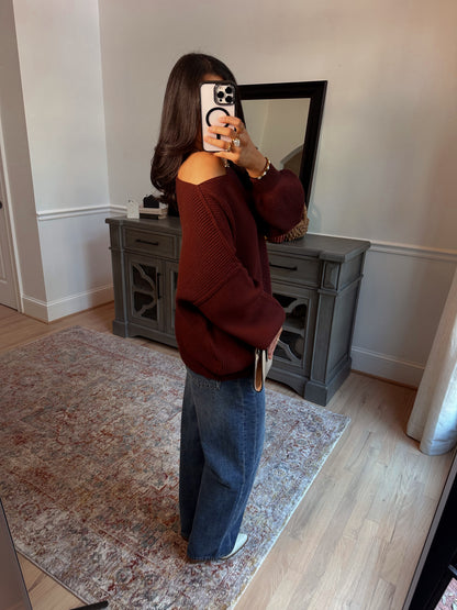 Hot Chocolate Slouchy Sweater