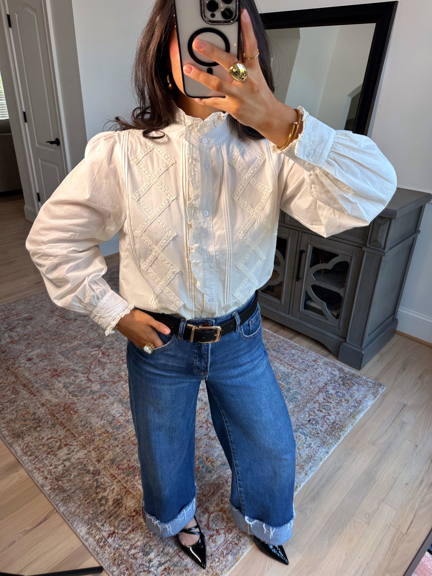 Sunday Brunch Button-Up Top