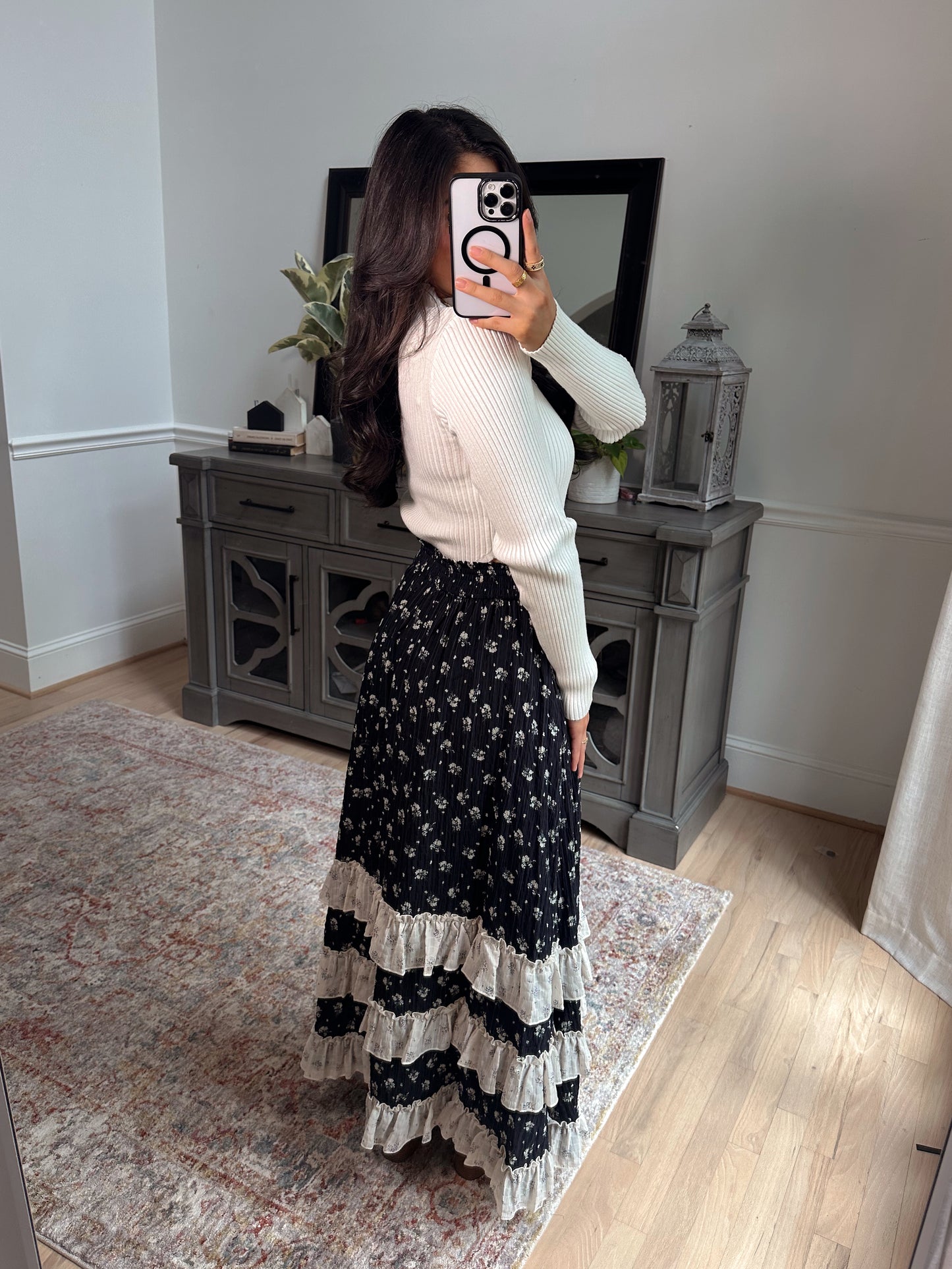 Midnight Garden Maxi Skirt