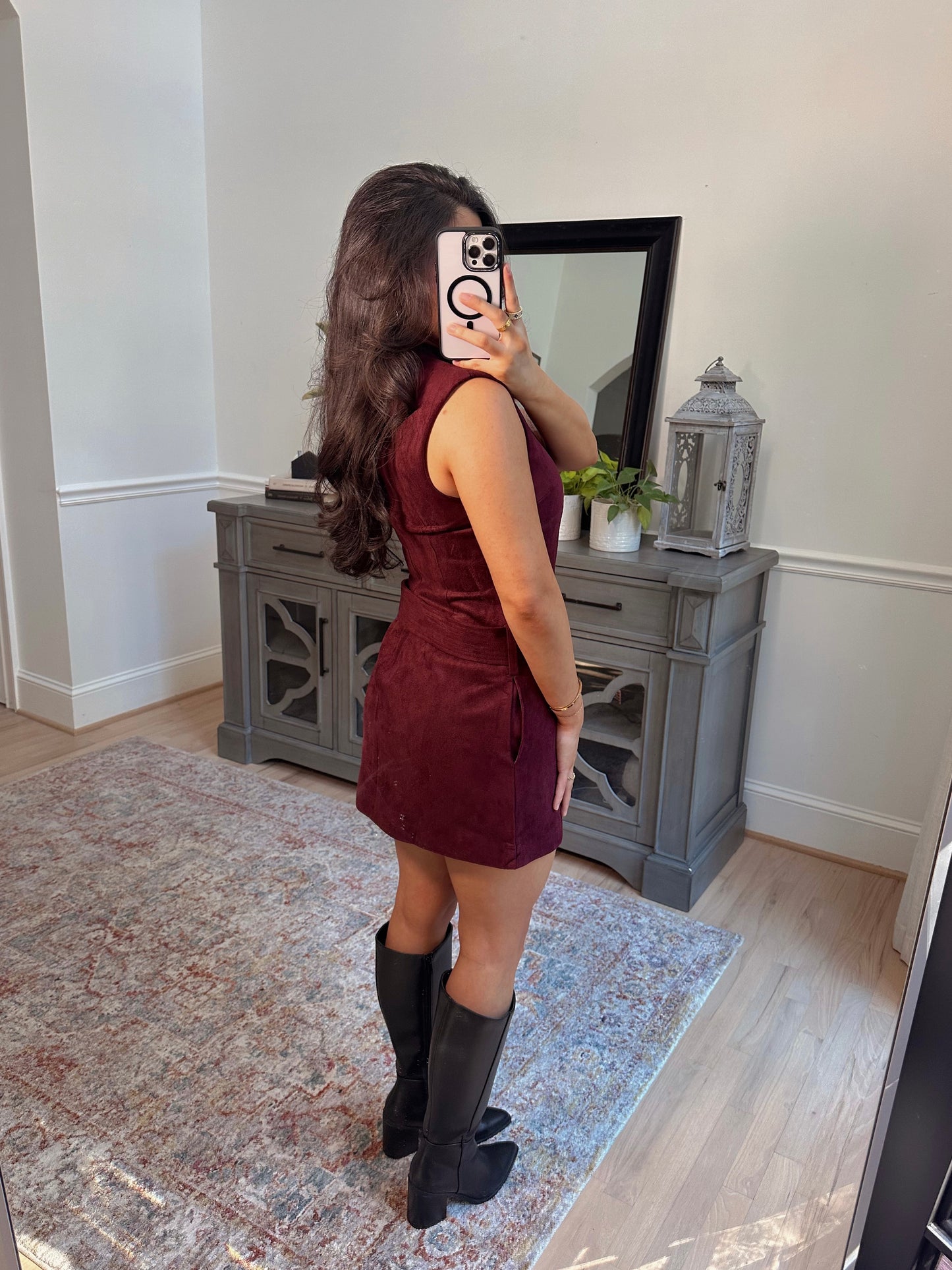 Apple Cider Suede Dress