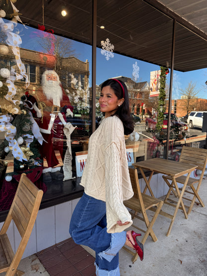 The Cream Rouge Cable Knit Sweater
