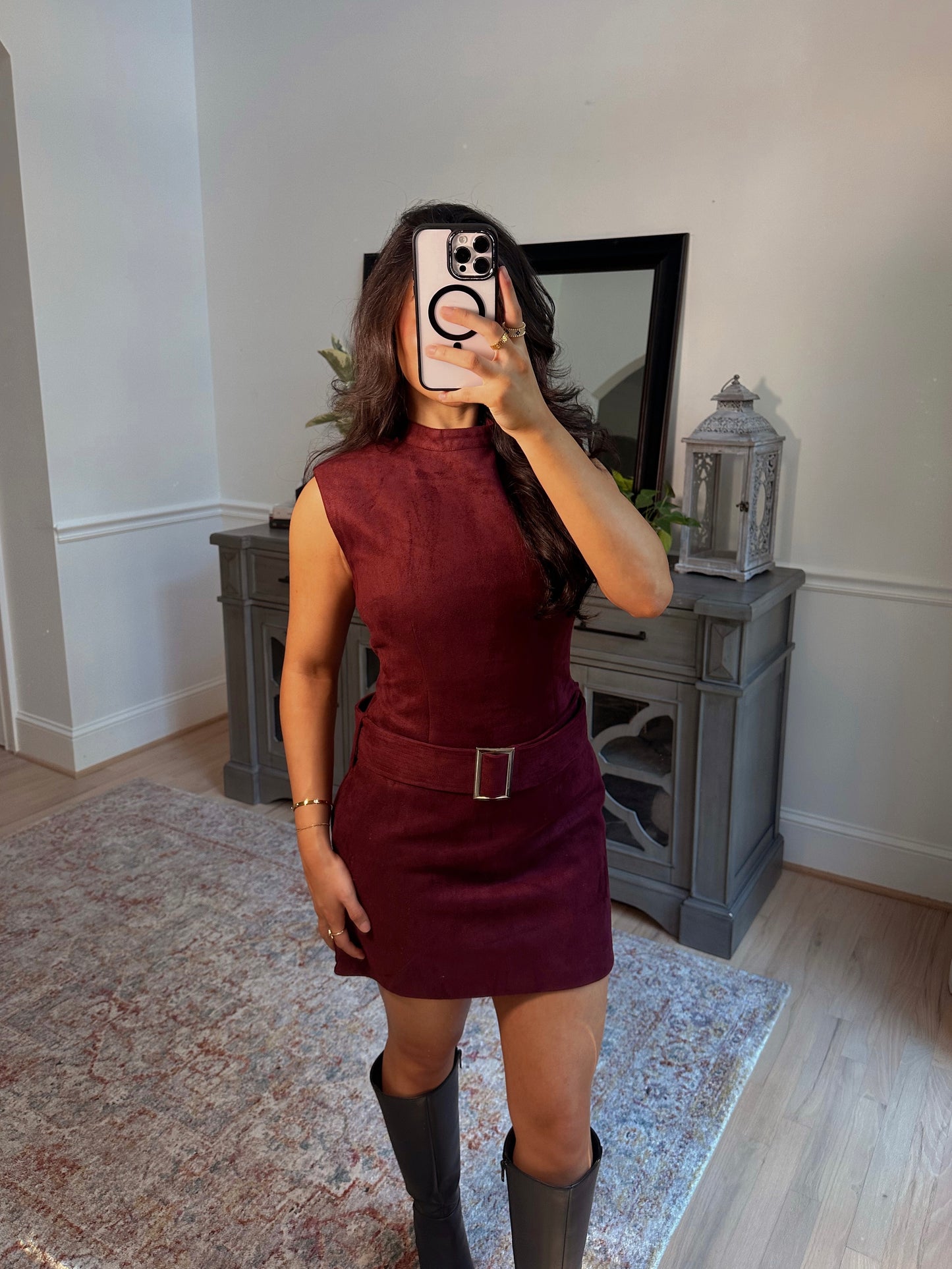 Apple Cider Suede Dress