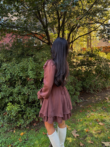 Cinnamon Dolce Ruffle Dress