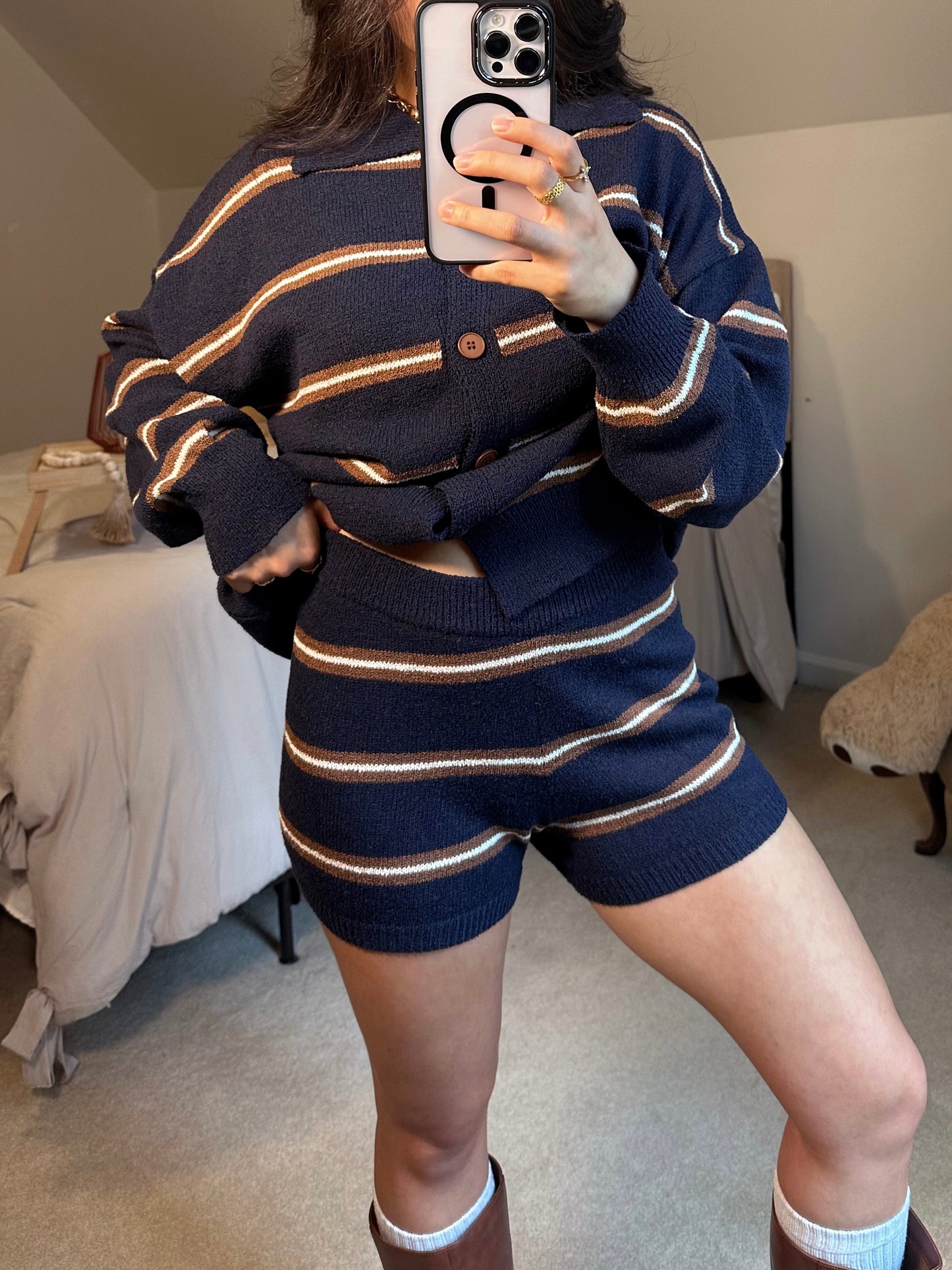 Midnight Mocha Knit Set