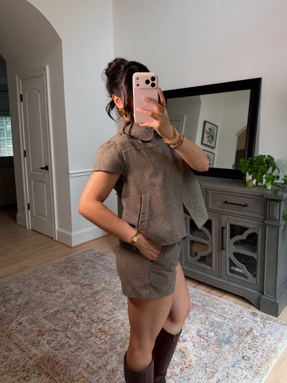 The Blair Houndstooth Shorts