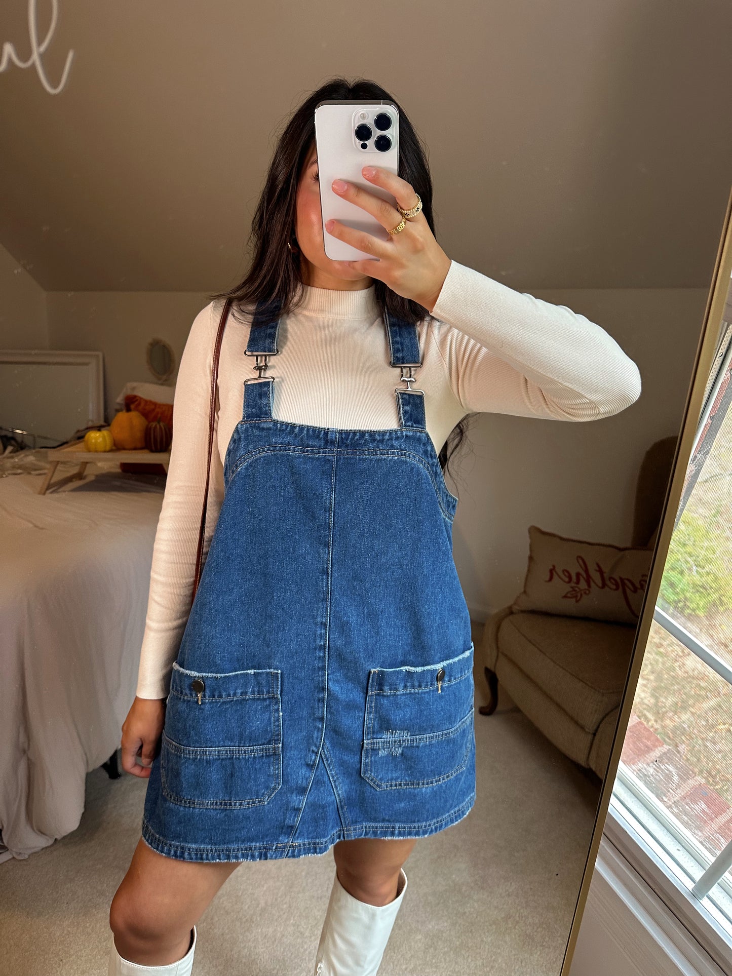 Denim Overall Dress