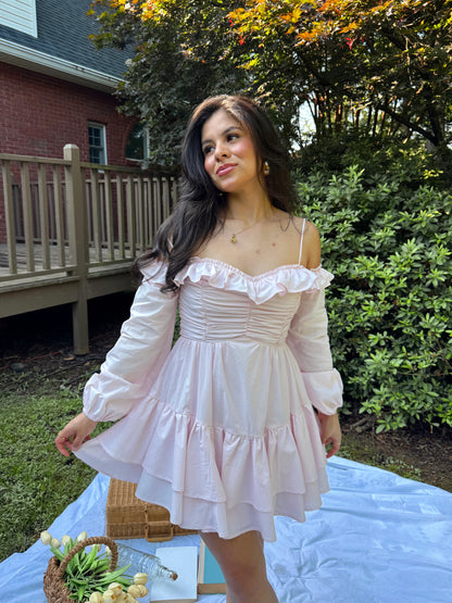 Baby Pink Poplin Dress