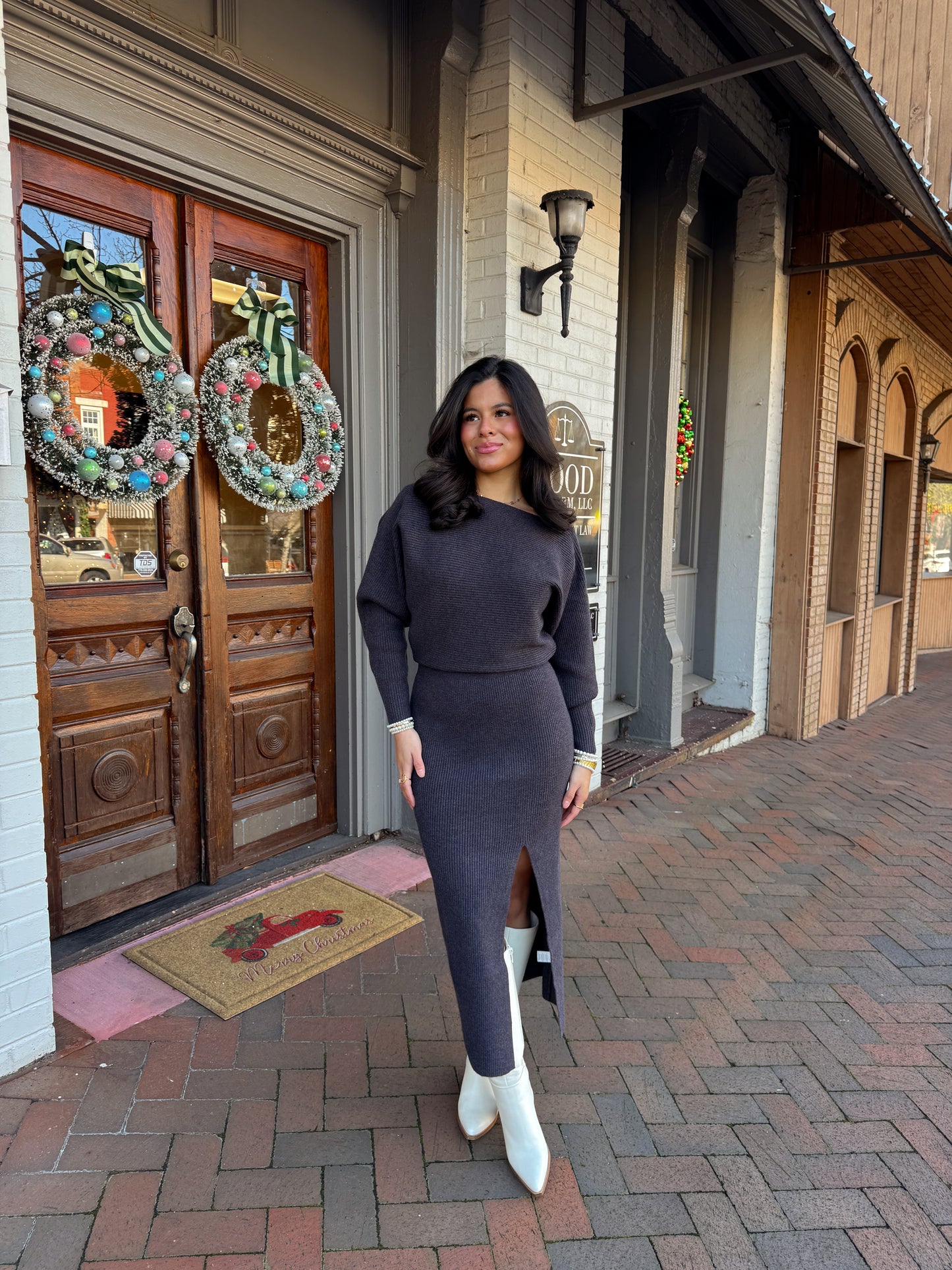 The Winter Evening Knit Dress