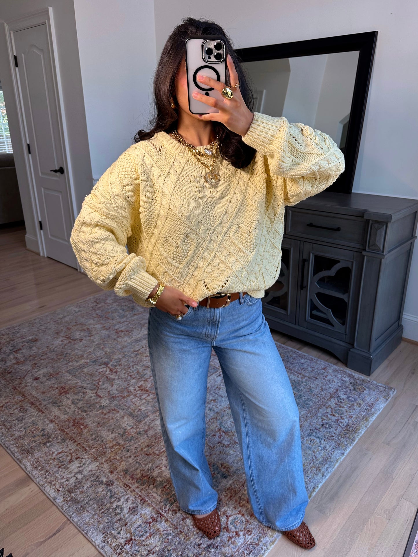 Honey Bloom Knit Sweater
