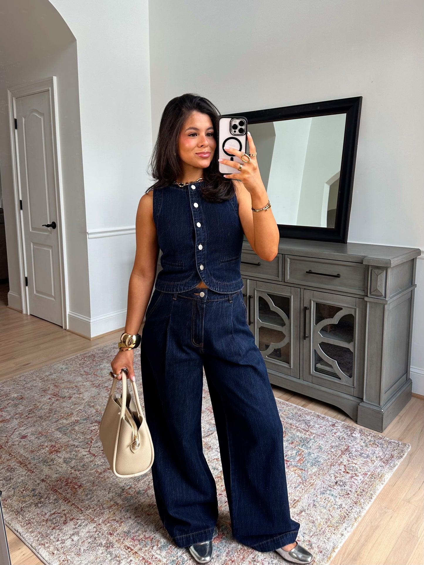 Indigo Wide Leg Jeans