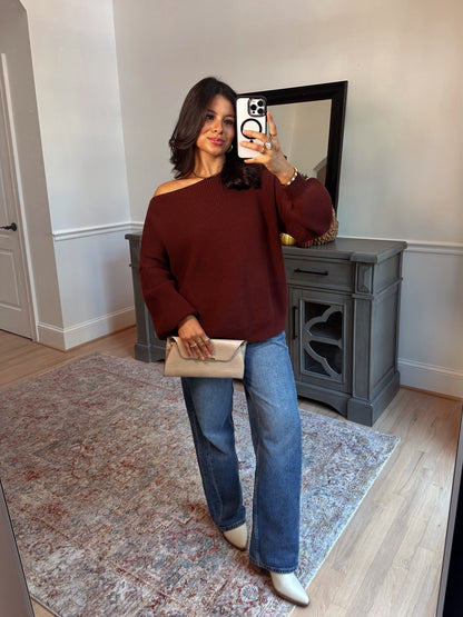 Hot Chocolate Slouchy Sweater