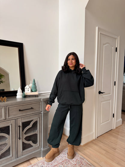 Forest Green Hoodie & Jogger Set