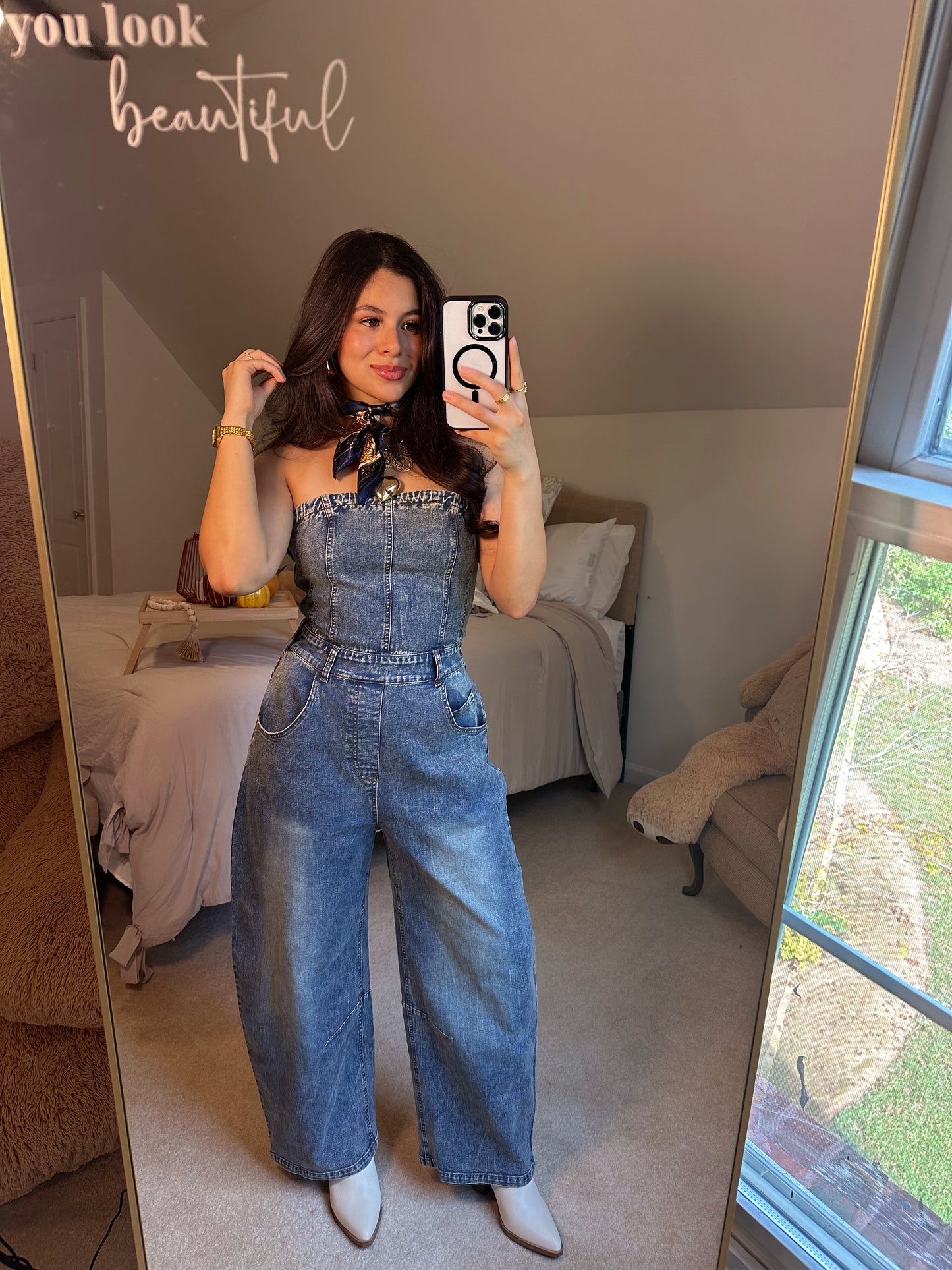 Downtown Denim Barrel Jumpsuit