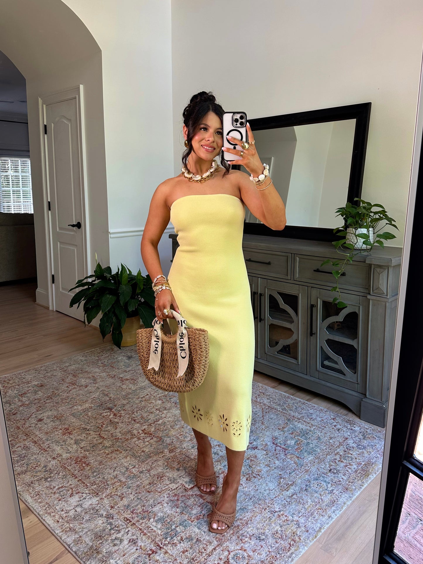 Soft Sunrise Knit Midi Dress