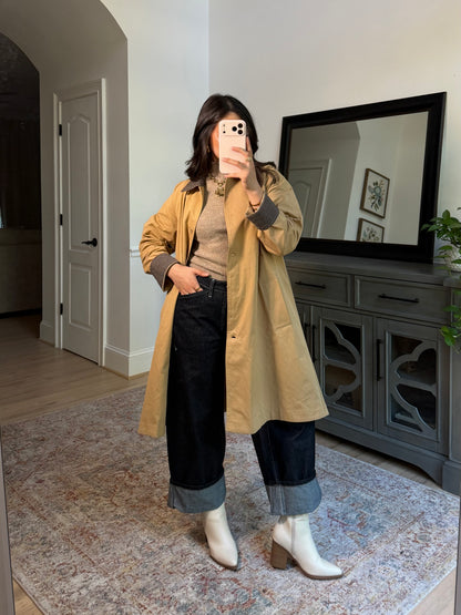 Oxford Tan Plaid Coat