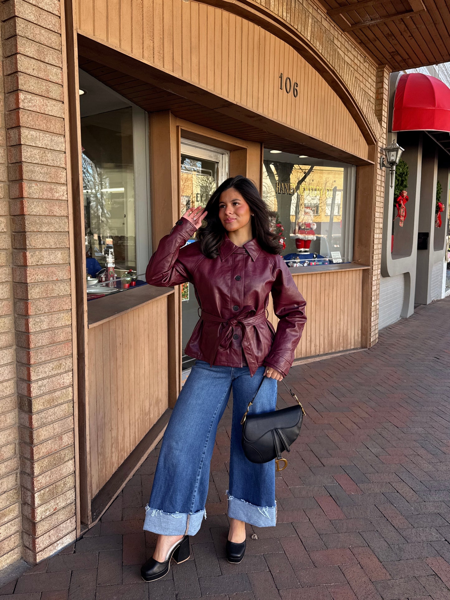 The Verona Burgundy Trench Coat