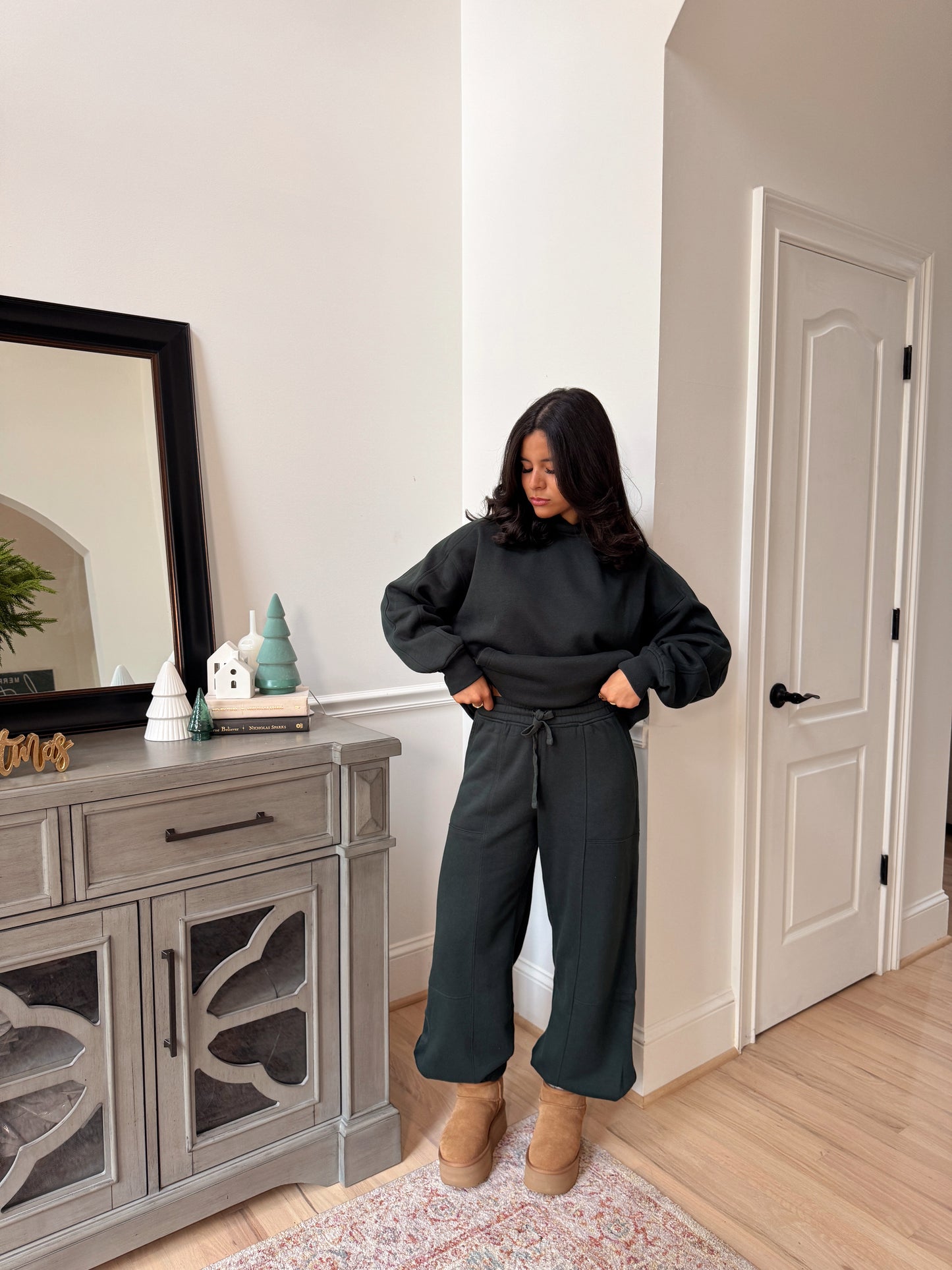Forest Green Hoodie & Jogger Set