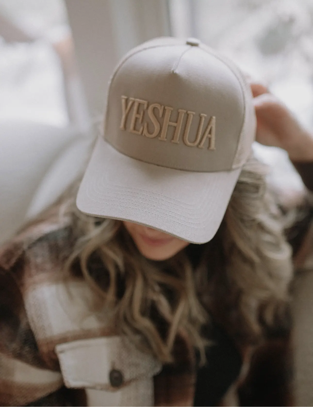 ‘YESHUA’ Embroidered Trucker Hat