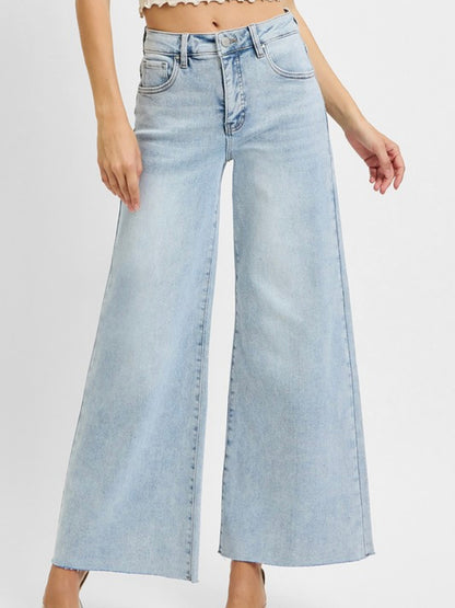 Light Wash Wide Leg Jeans