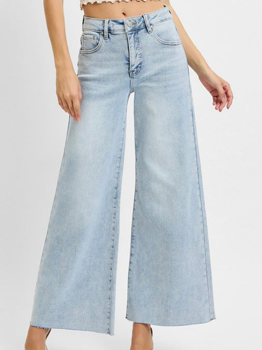 Light Wash Wide Leg Jeans