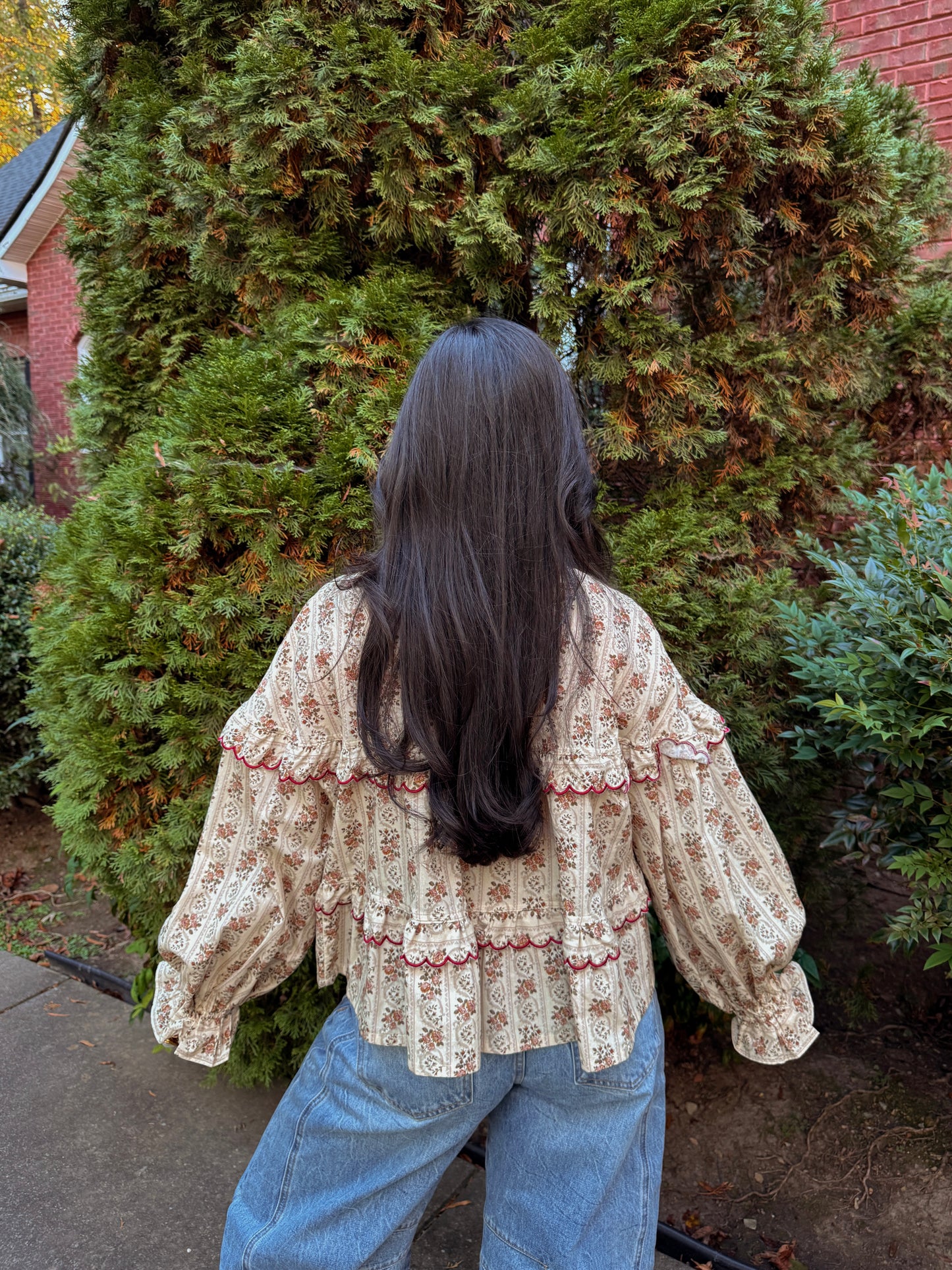 Autumn Aura Button Up Top