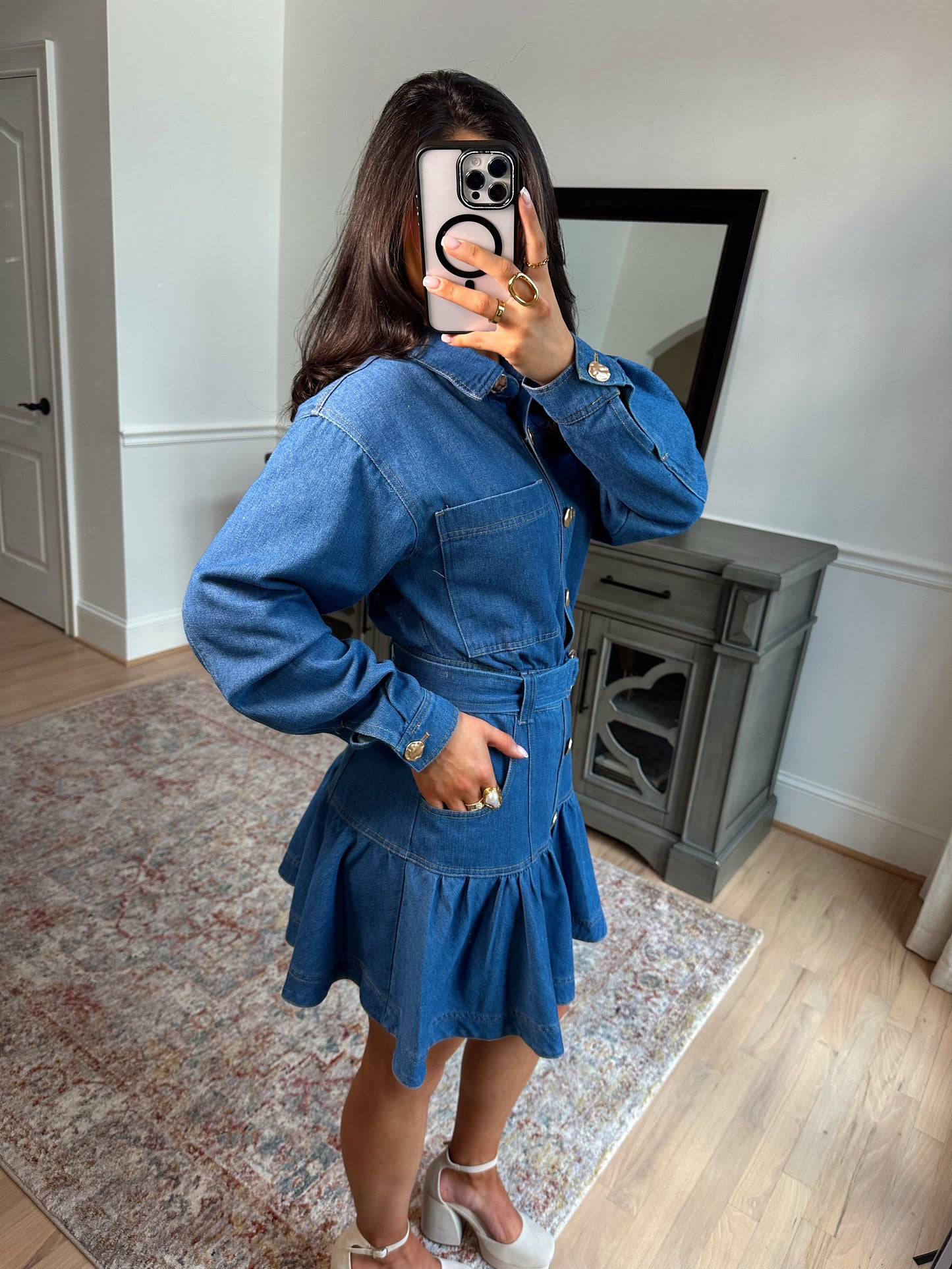 Classy Jolie Denim Dress