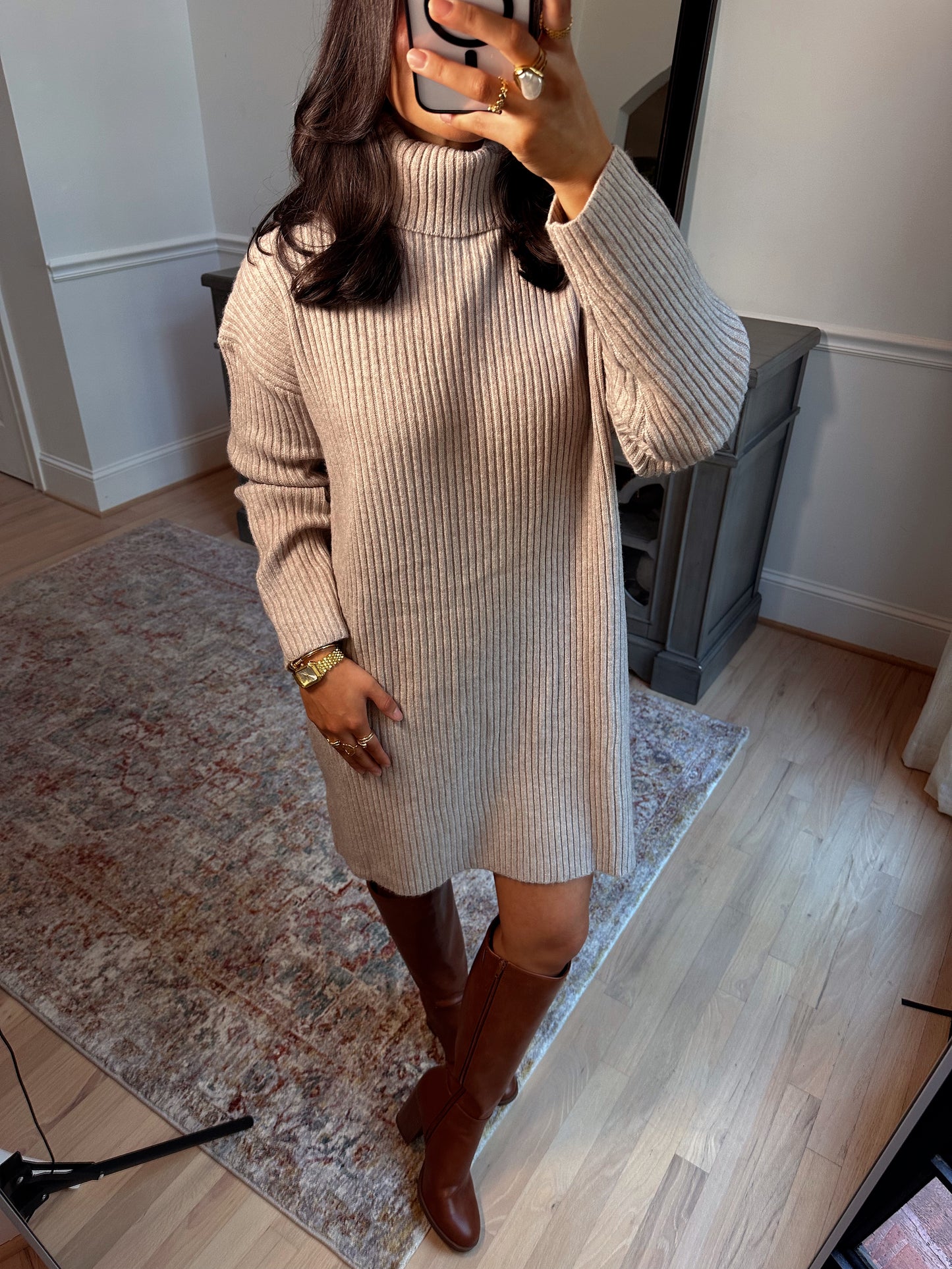Toasted Marshmallow Sweater Dress