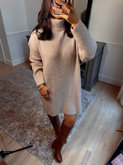 Toasted Marshmallow Sweater Dress
