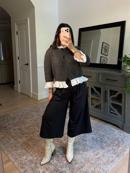 Camille Poplin Cardigan Sweater