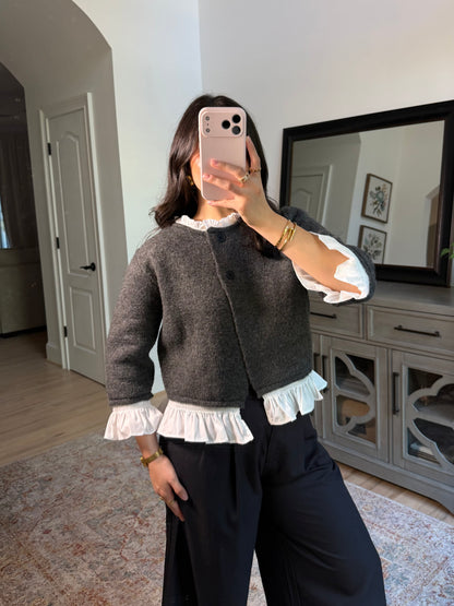 Camille Poplin Cardigan Sweater