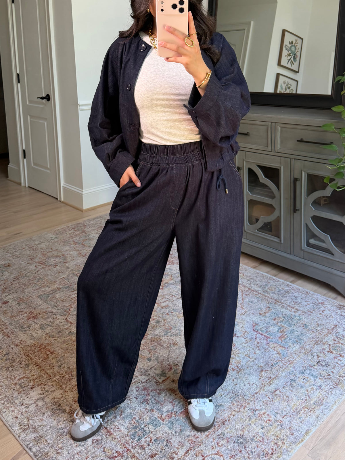 Westbrook Indigo Barrel Pants