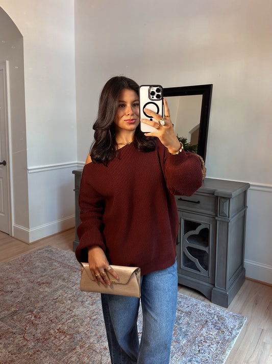 Hot Chocolate Slouchy Sweater